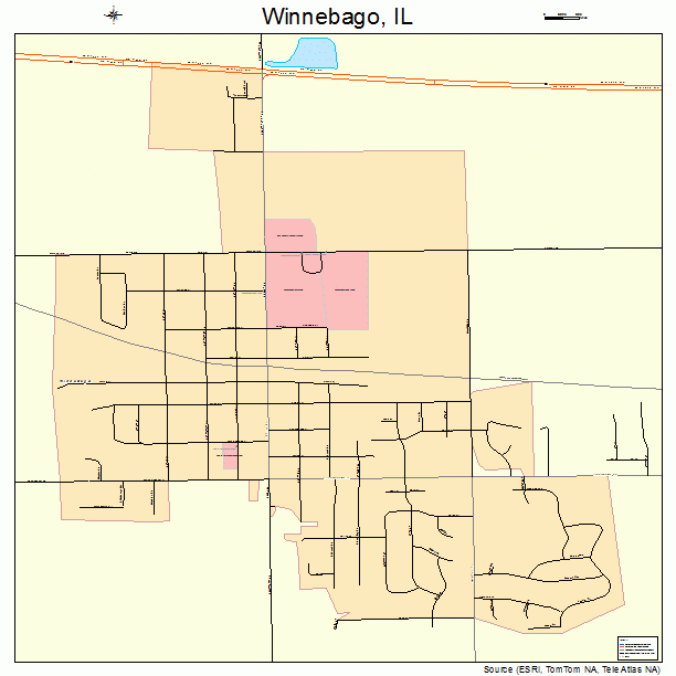 Winnebago, IL street map