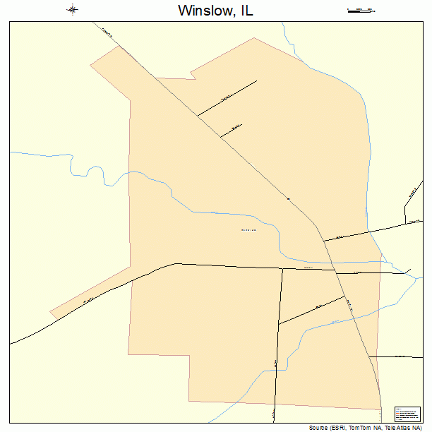 Winslow, IL street map