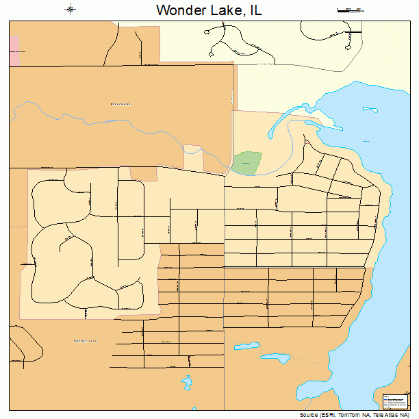 Wonder Lake, IL street map