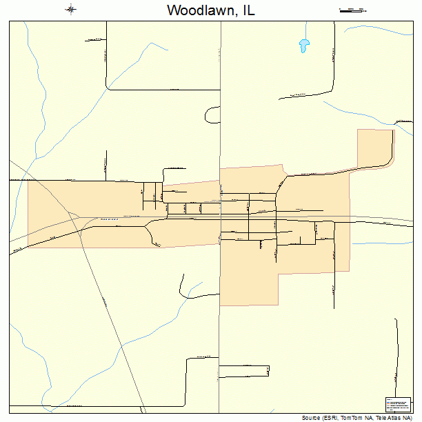 Woodlawn, IL street map