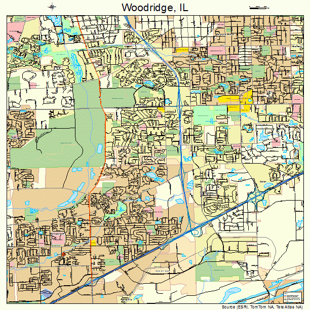 Woodridge, IL street map