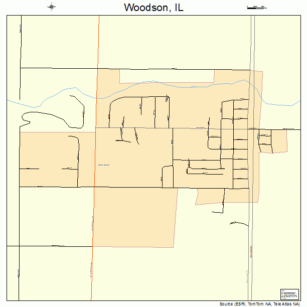 Woodson, IL street map