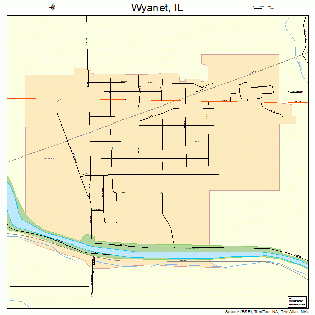 Wyanet, IL street map