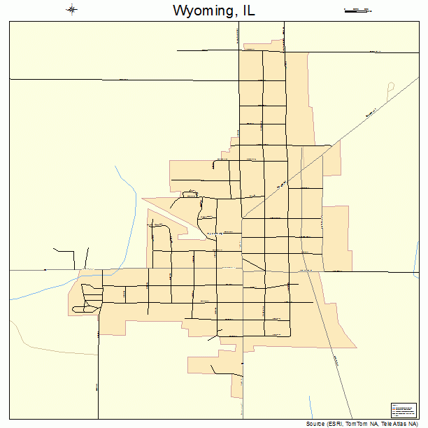 Wyoming, IL street map
