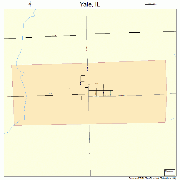 Yale, IL street map