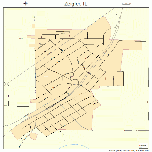 Zeigler, IL street map