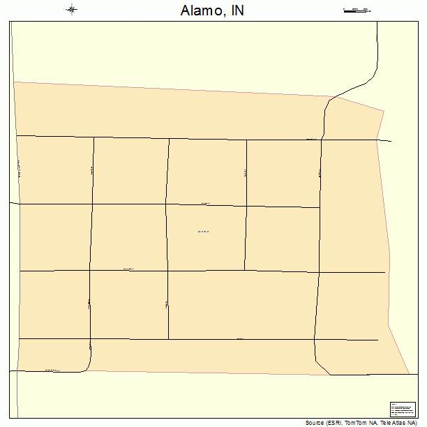 Alamo, IN street map