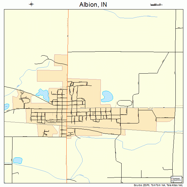 Albion, IN street map