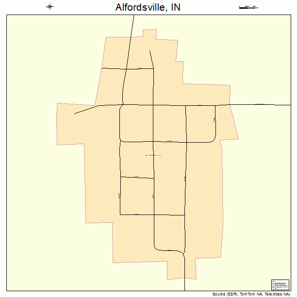 Alfordsville, IN street map