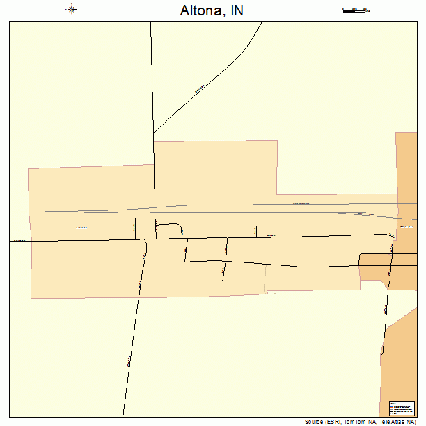 Altona, IN street map