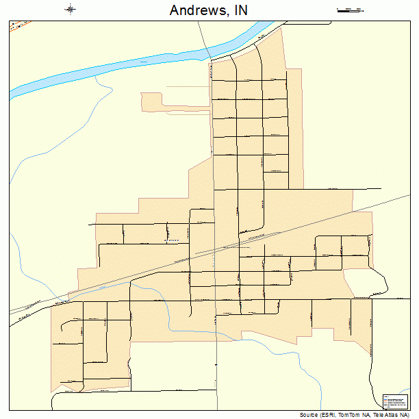 Andrews, IN street map