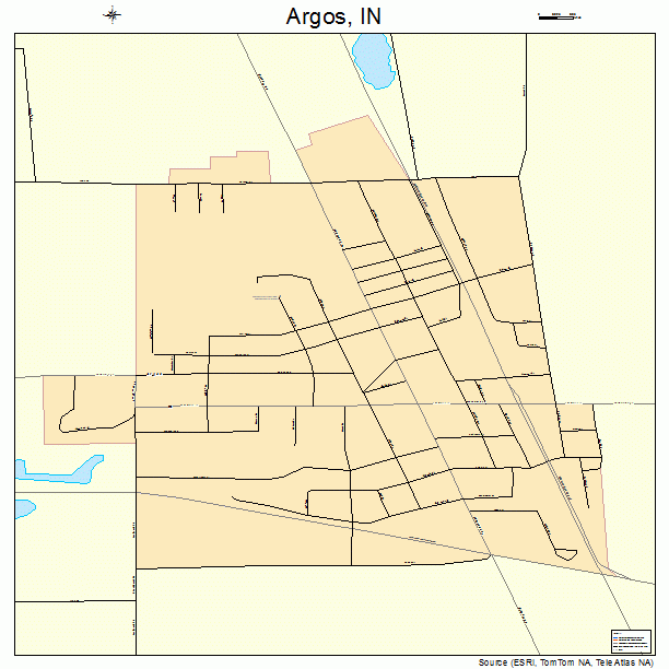 Argos, IN street map