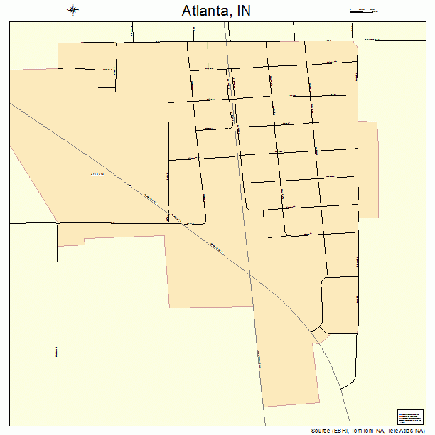 Atlanta, IN street map