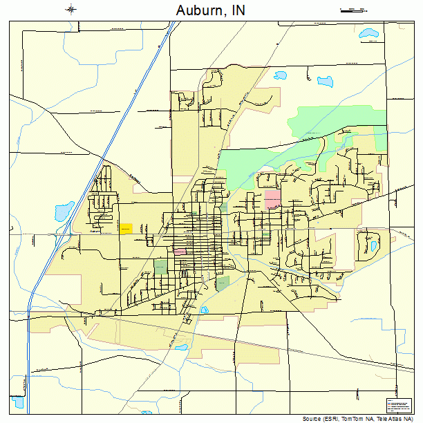 Auburn, IN street map