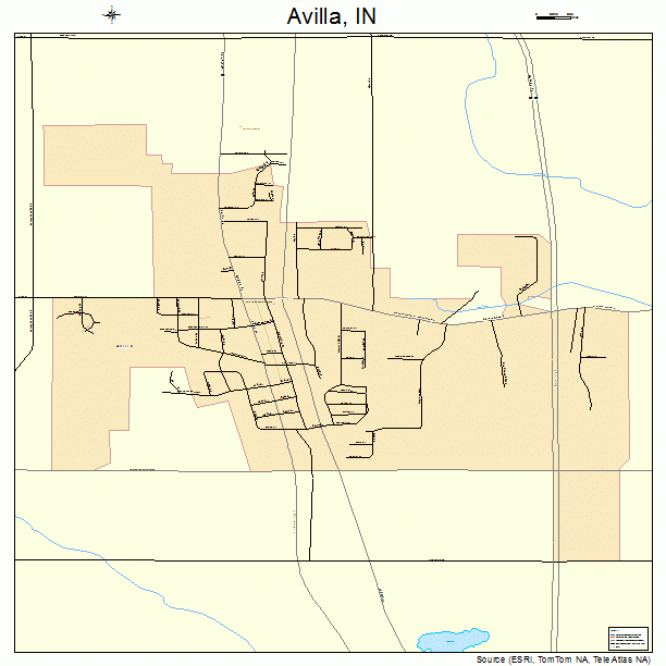 Avilla, IN street map
