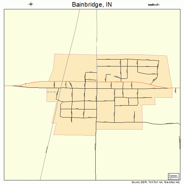 Bainbridge, IN street map