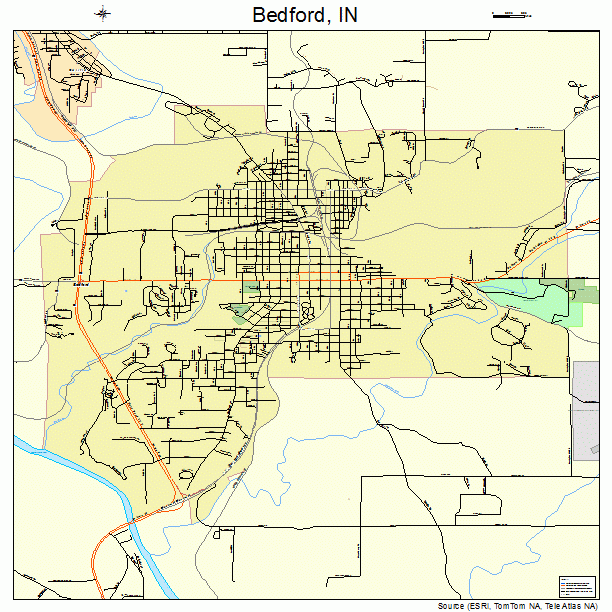 Bedford, IN street map