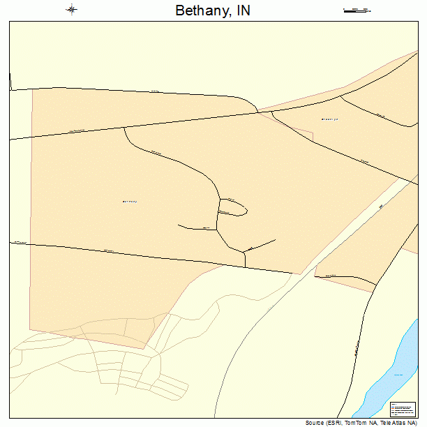 Bethany, IN street map
