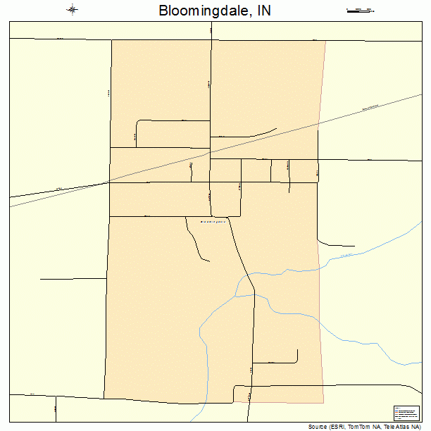 Bloomingdale, IN street map