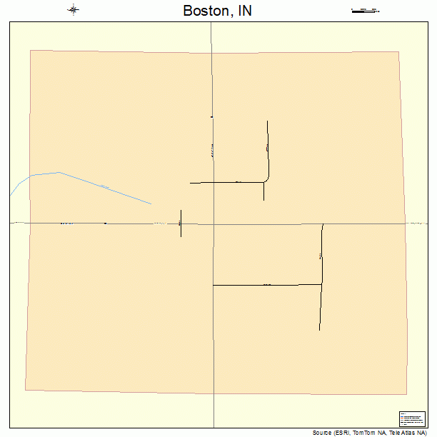 Boston, IN street map