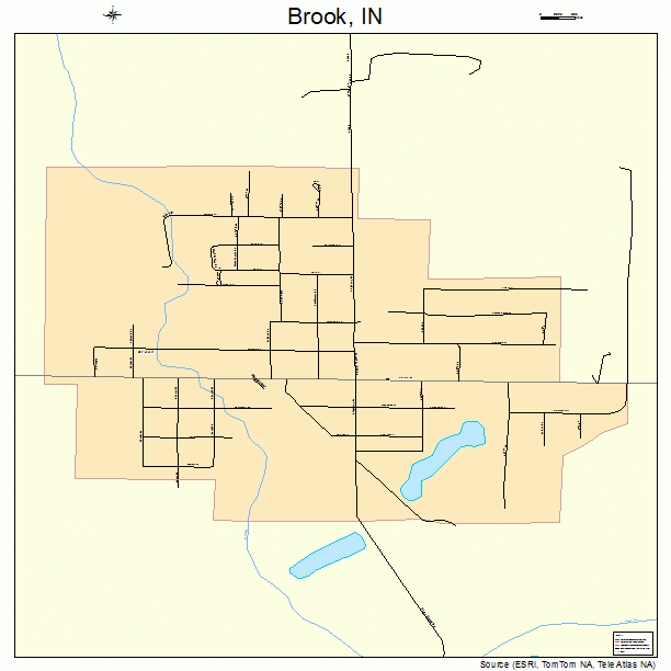 Brook, IN street map