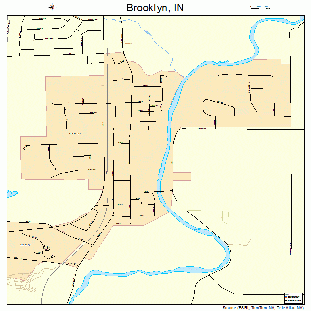 Brooklyn, IN street map