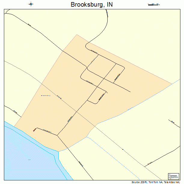 Brooksburg, IN street map