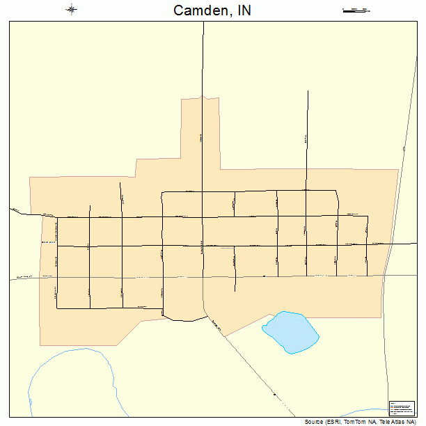 Camden, IN street map