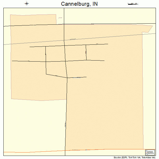 Cannelburg, IN street map