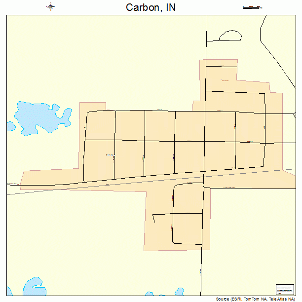 Carbon, IN street map