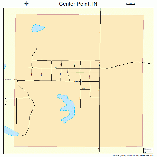Center Point, IN street map