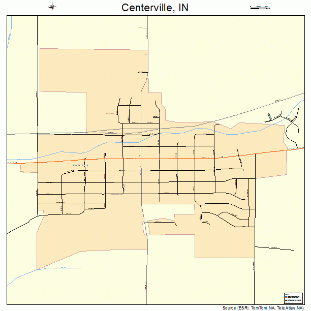 Centerville, IN street map