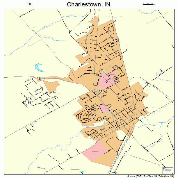 Charlestown, IN street map