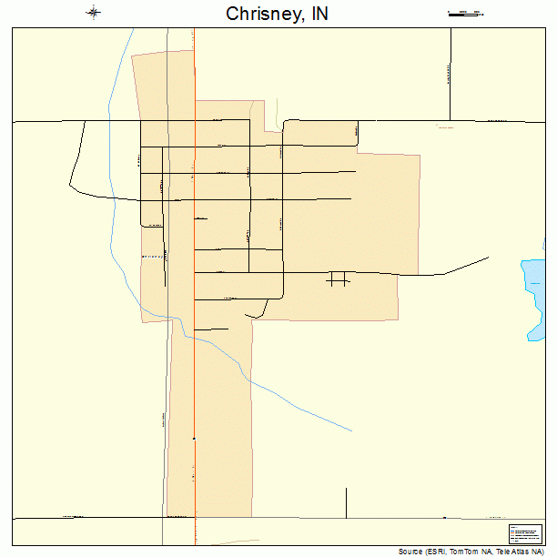 Chrisney, IN street map