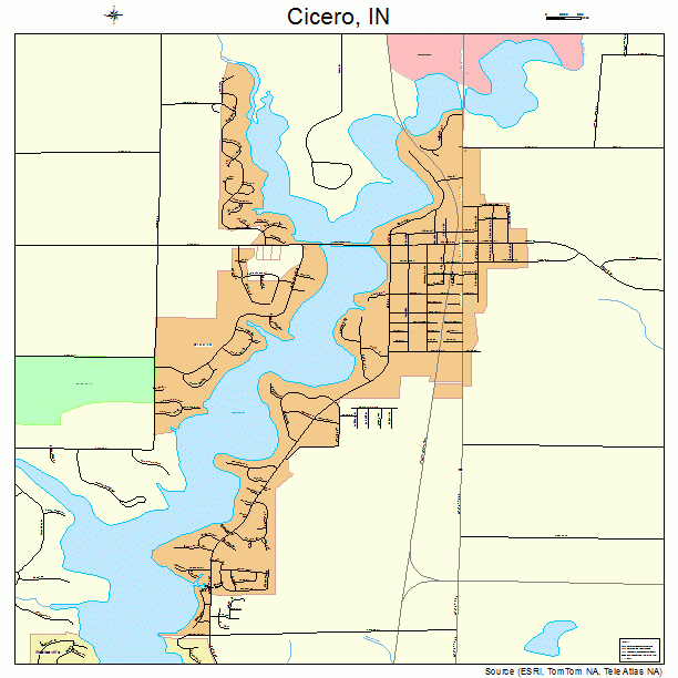 Cicero, IN street map