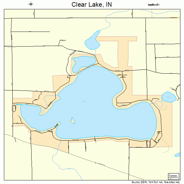 Clear Lake, IN street map
