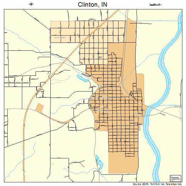 Clinton, IN street map