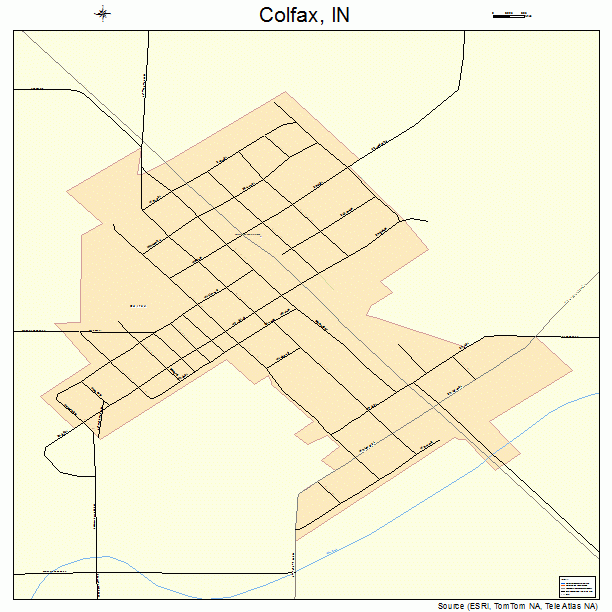 Colfax, IN street map