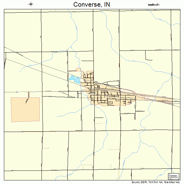 Converse, IN street map