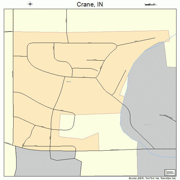 Crane, IN street map