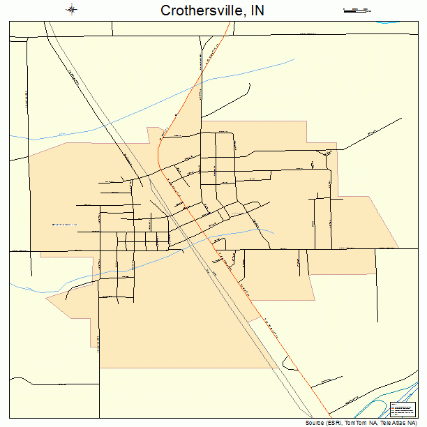 Crothersville, IN street map