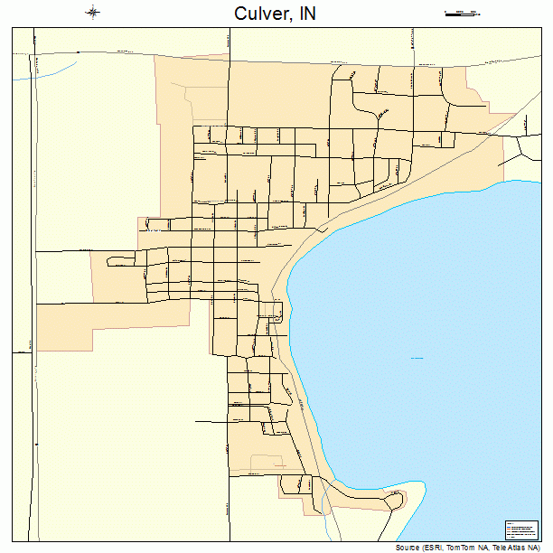 Culver, IN street map