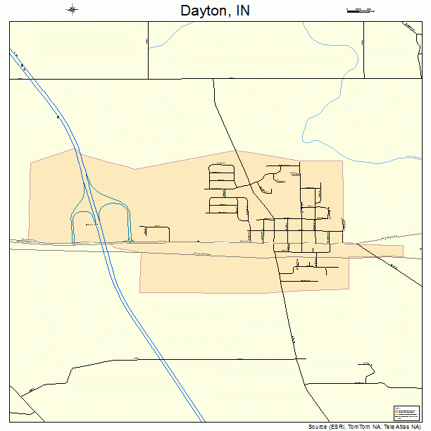 Dayton, IN street map