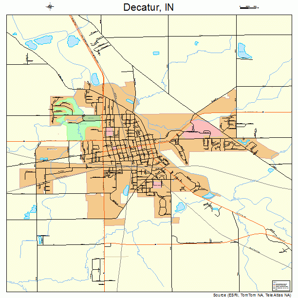 Decatur, IN street map