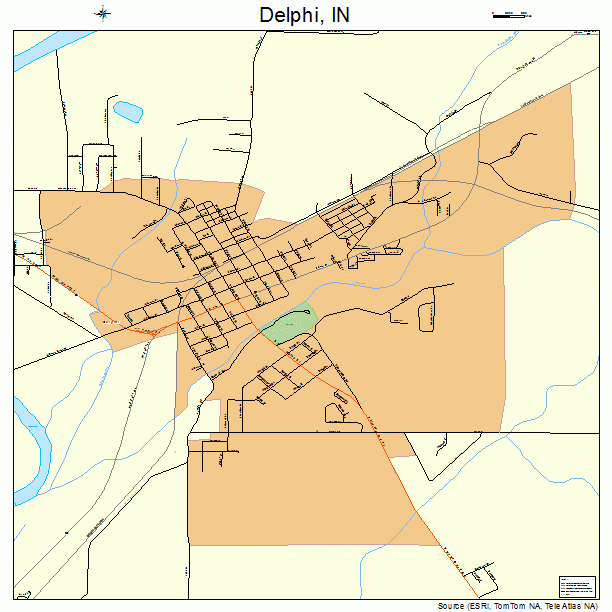 Delphi, IN street map