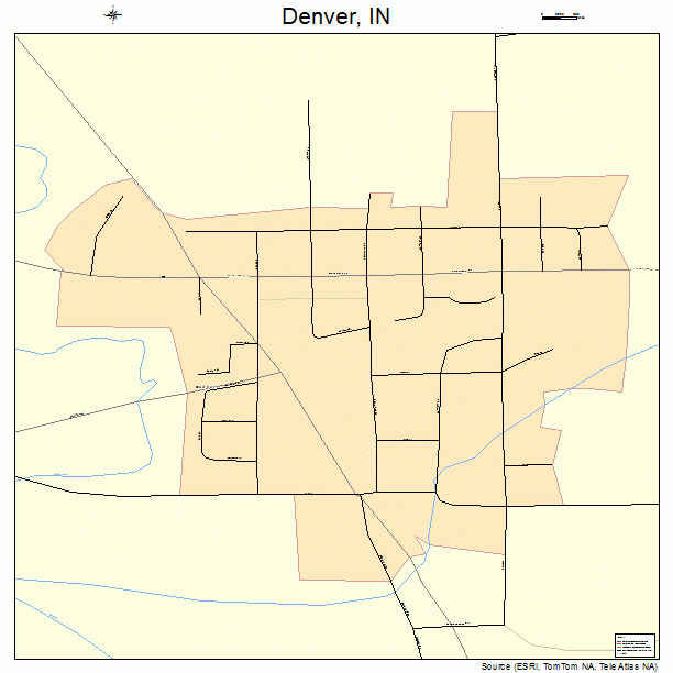 Denver, IN street map