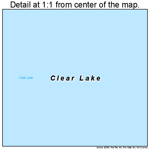 Clear Lake, Indiana road map detail