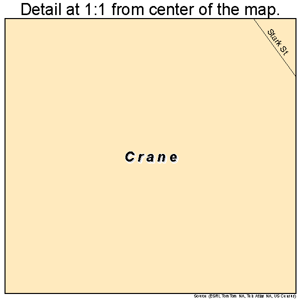 Crane, Indiana road map detail