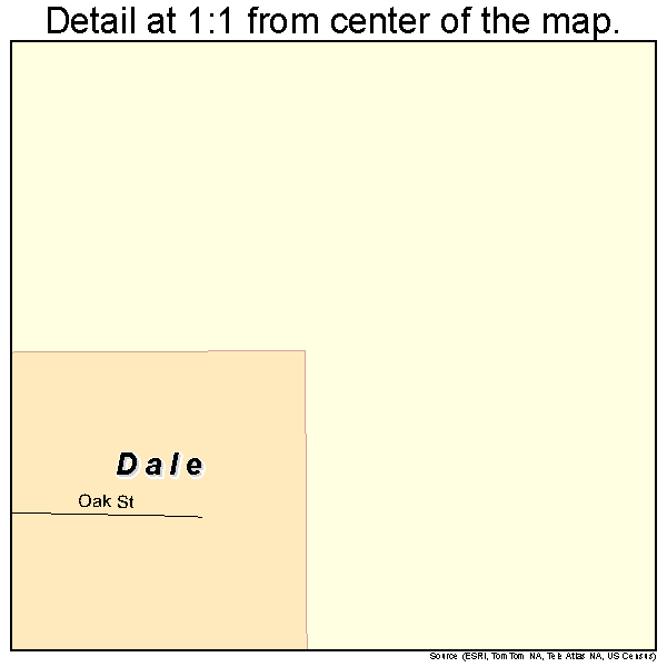 Dale, Indiana road map detail