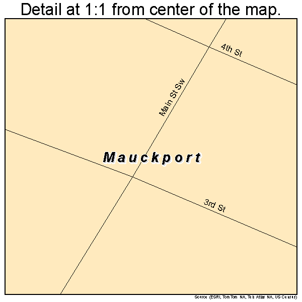 Mauckport, Indiana road map detail